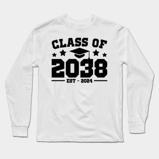 Class of 2038 Grow with me First Day of School Long Sleeve T-Shirt